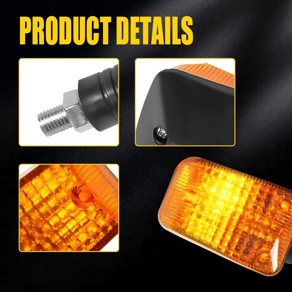 Set of 4 Amber Turn Signal Lights for Suzuki Intruder Boulevard