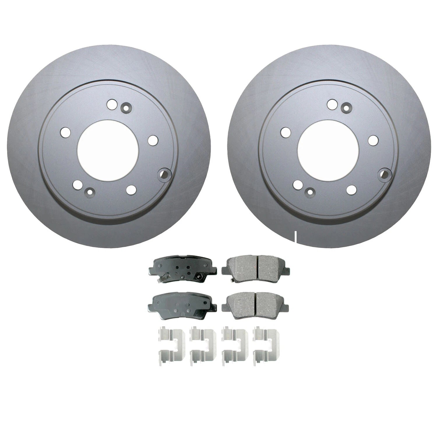 Rear Brake Kit with 284mm Rotors & Akebono Ceramic Pads for Hyundai Azera, Kia Optima
