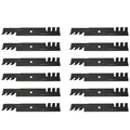 12 Blades for John Deere, Scag, Hustler 48" Cut (Repl AM104489)