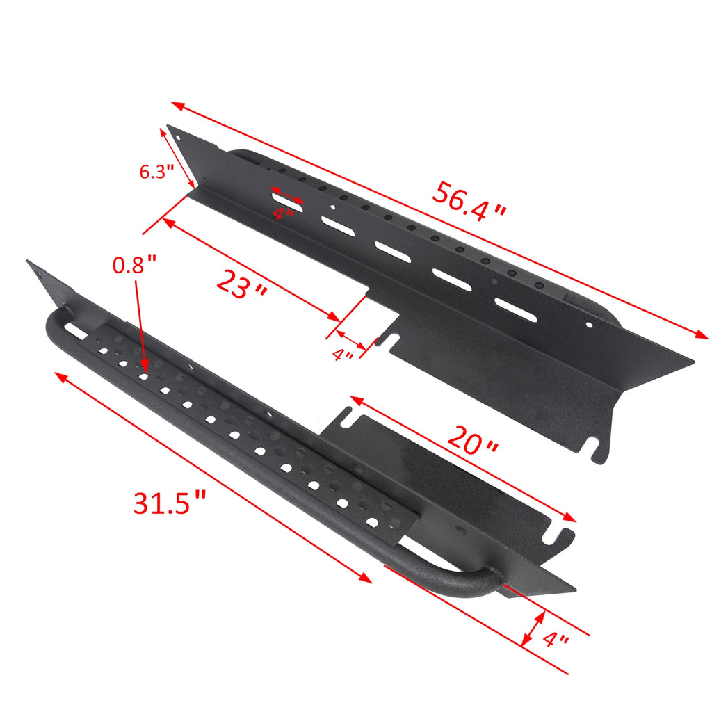 Side Step Armor Rock Slider Running Board for Jeep Wrangler TJ (1997–2006)