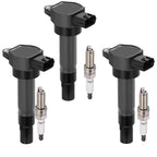 Ignition Coil & Iridium Spark Plug Set for Smart Fortwo 1.0L L3 (2008–2015)