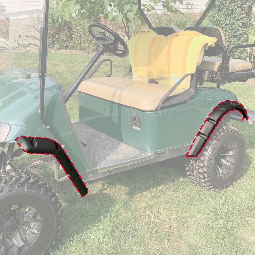 Fender Flares for EZGO TXT Golf Cart (1994–2013) w/ Screws