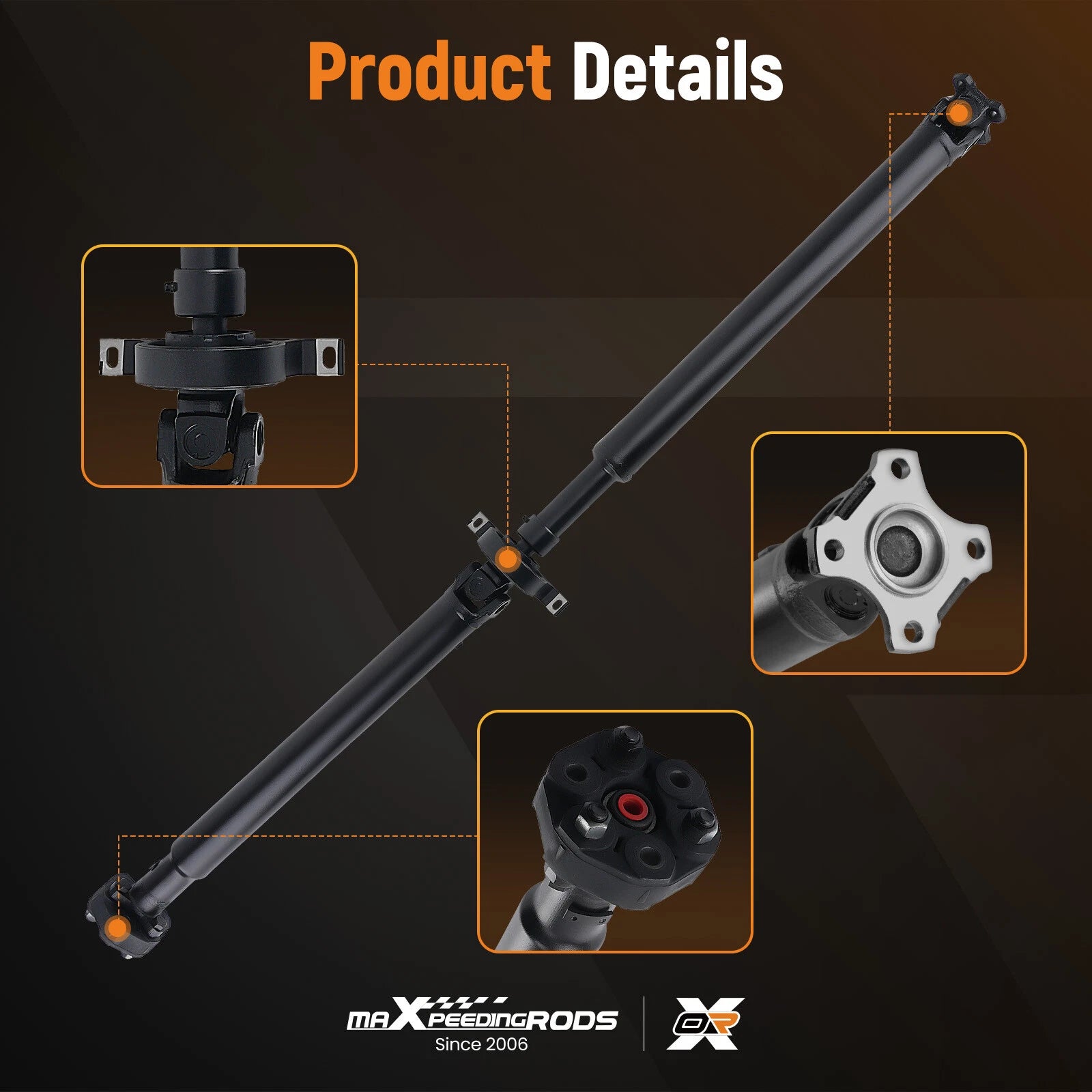 Rear Driveshaft Prop Shaft for BMW E46 323Ci 323i 325Ci 325i (1999–2006)