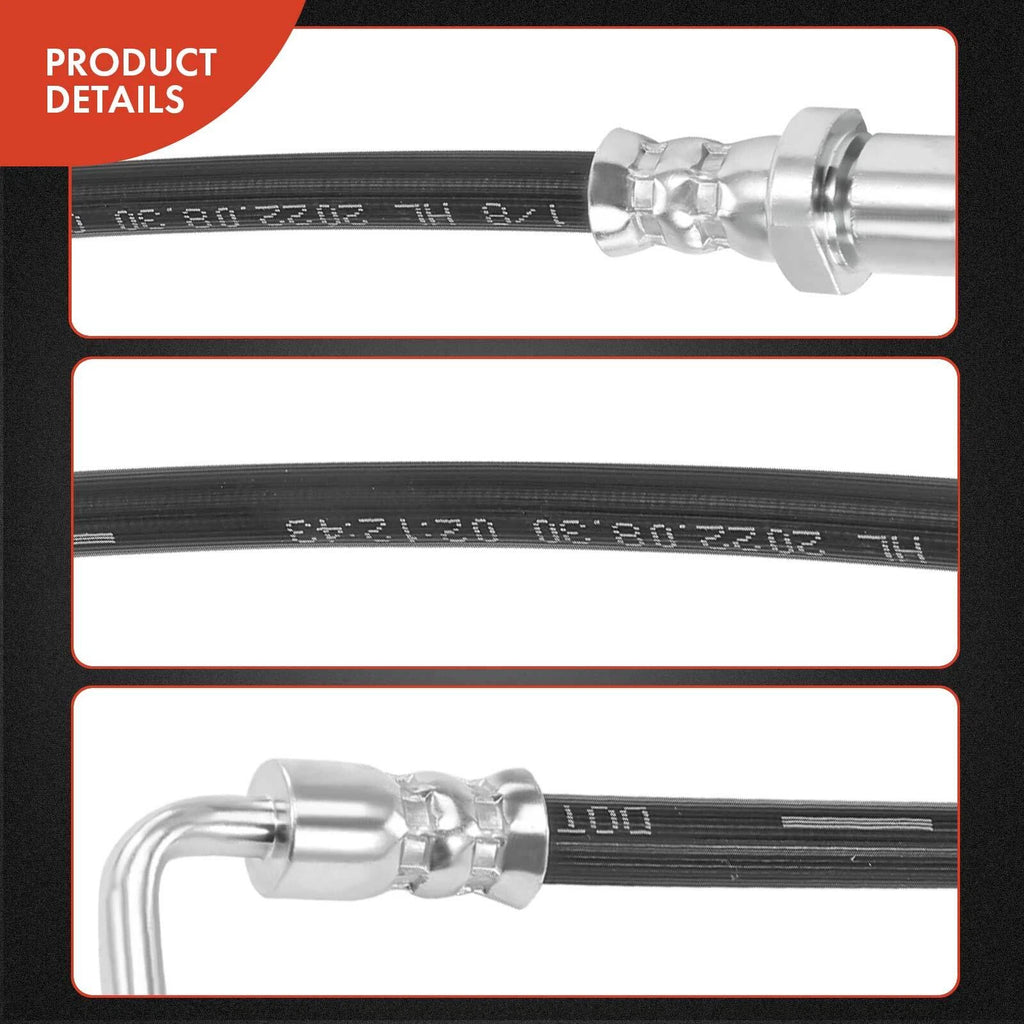 2X Rear Brake Hydraulic Hose for Subaru Outback (2000–2004) Legacy (1999–2009)