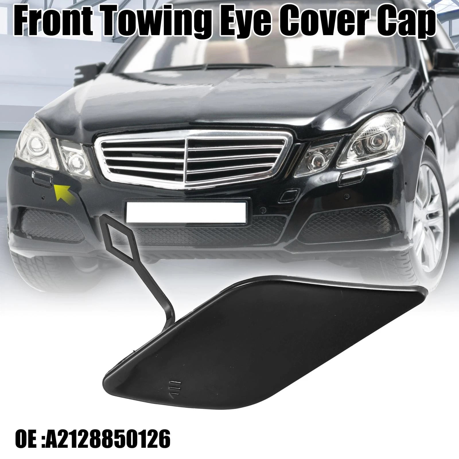 Tow Hook Cover A2128850126 for Mercedes-Benz E350 (2010–2013)