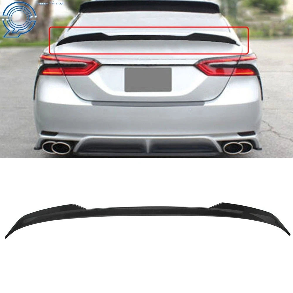 Rear Trunk Lip Wing Spoiler for Toyota Camry (2018–2023) Glossy Black JDM