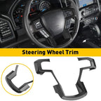 Carbon Fiber Interior Steering Wheel Trim for Ford F150 (2015–2023)