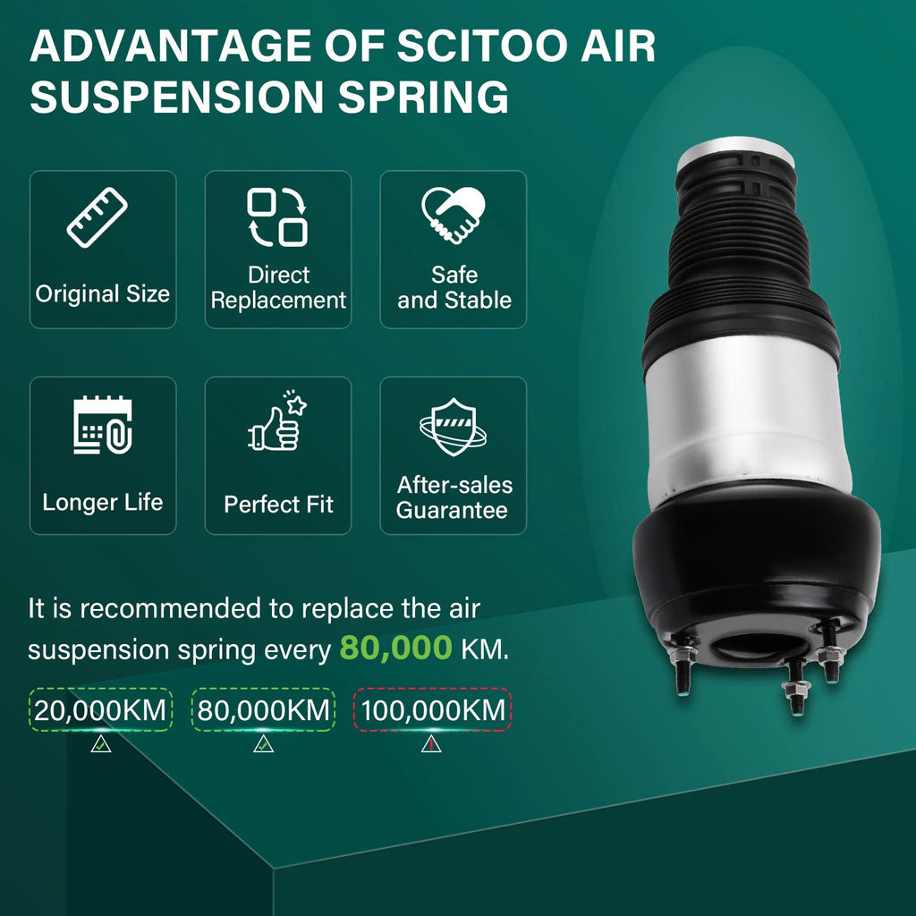 Front Left Air Suspension Spring for Mercedes X166 GL450 GL550 W166 ML63 ML350 (2013–2019)