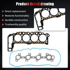 Set of 2 Steel Head Gaskets for Dodge Ram 1500 Jeep Grand Cherokee (1999–2003)