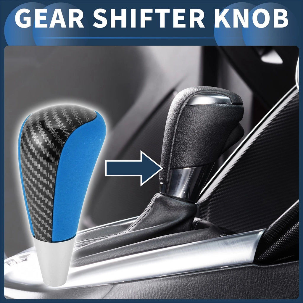 Automatic Gear Shifter Knob for Toyota 4Runner (2003–2021) Faux Leather Black Blue