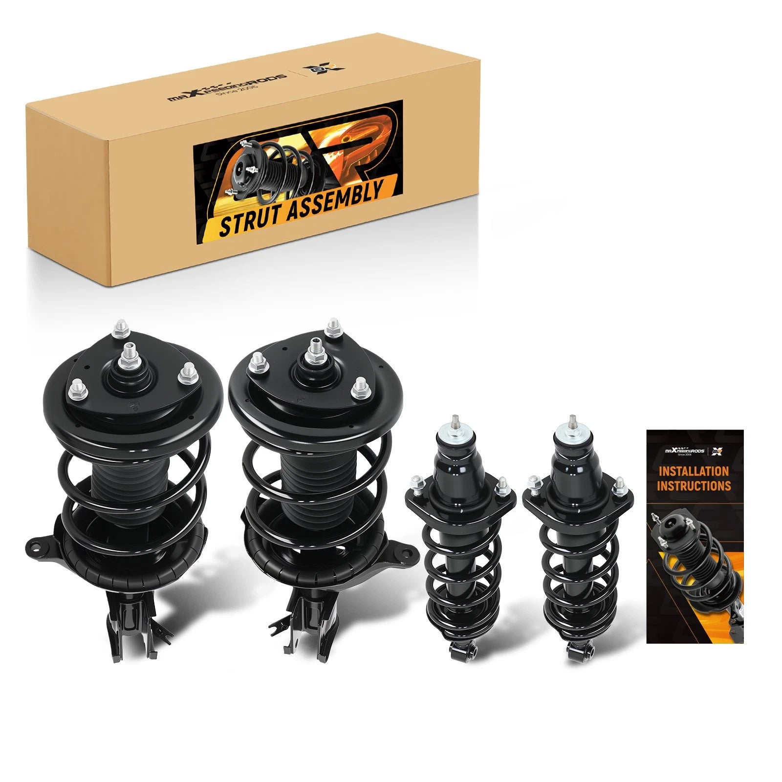 Set of 4 Complete Shock Struts Assembly for Honda Civic (2001-2005)