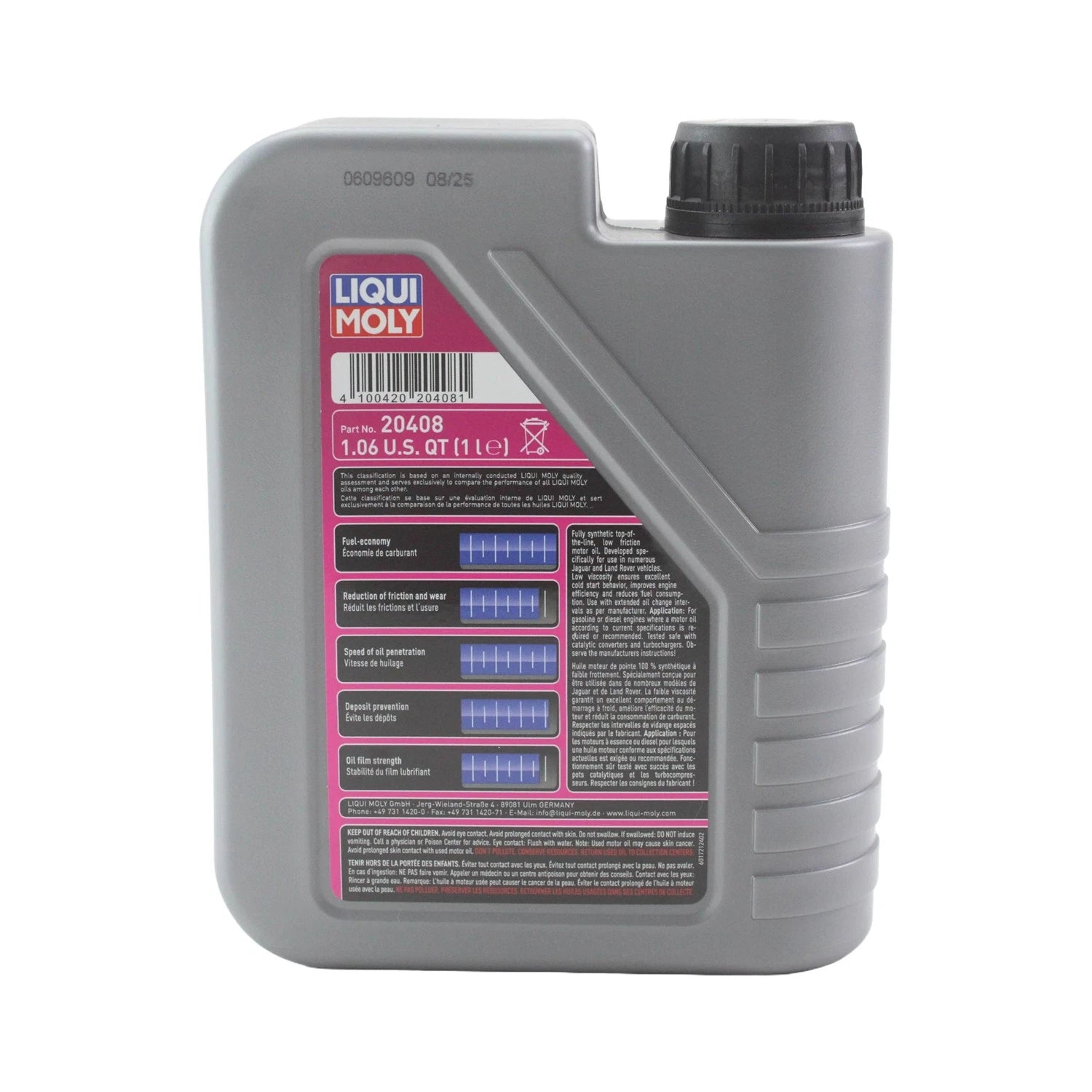 Liqui Moly 20408 Engine Motor Oil Special Tec LR 0W-20 for (1 L)