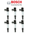 Set of 6 Ignition Coil Spark Plugs for Saab 9-3 2.8L (2003–2012) 12629037