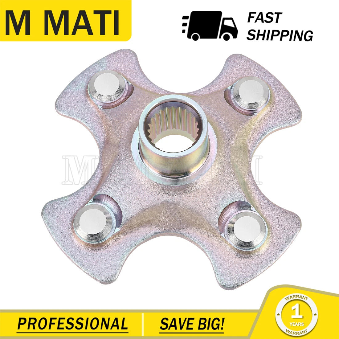 Rear Wheel Hub w/Bolts for Honda Rancher 420 TRX420FA/FA5/FA6 (2009–2024)