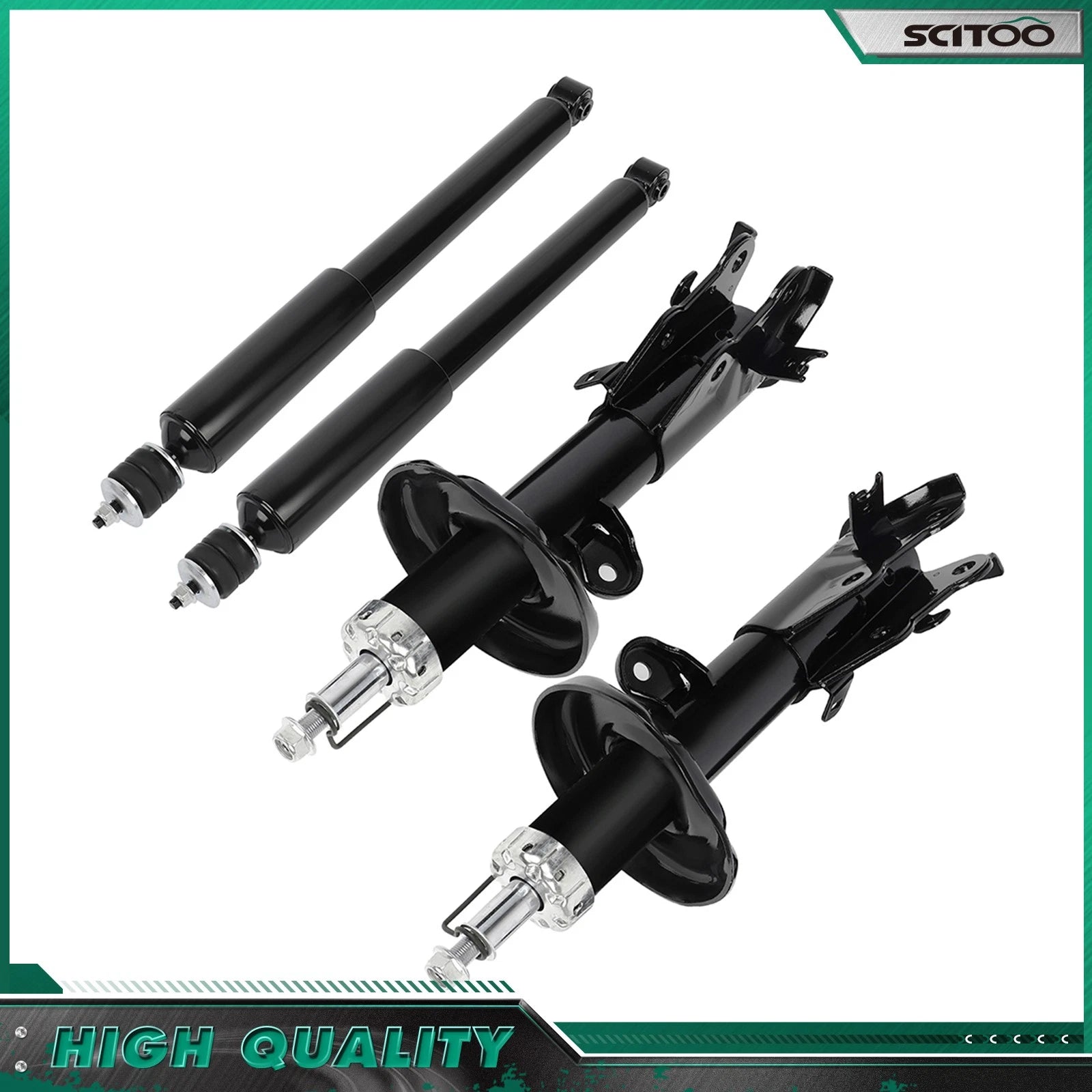 Front Rear Struts Shocks for Honda Civic EX-L Coupe (2012)