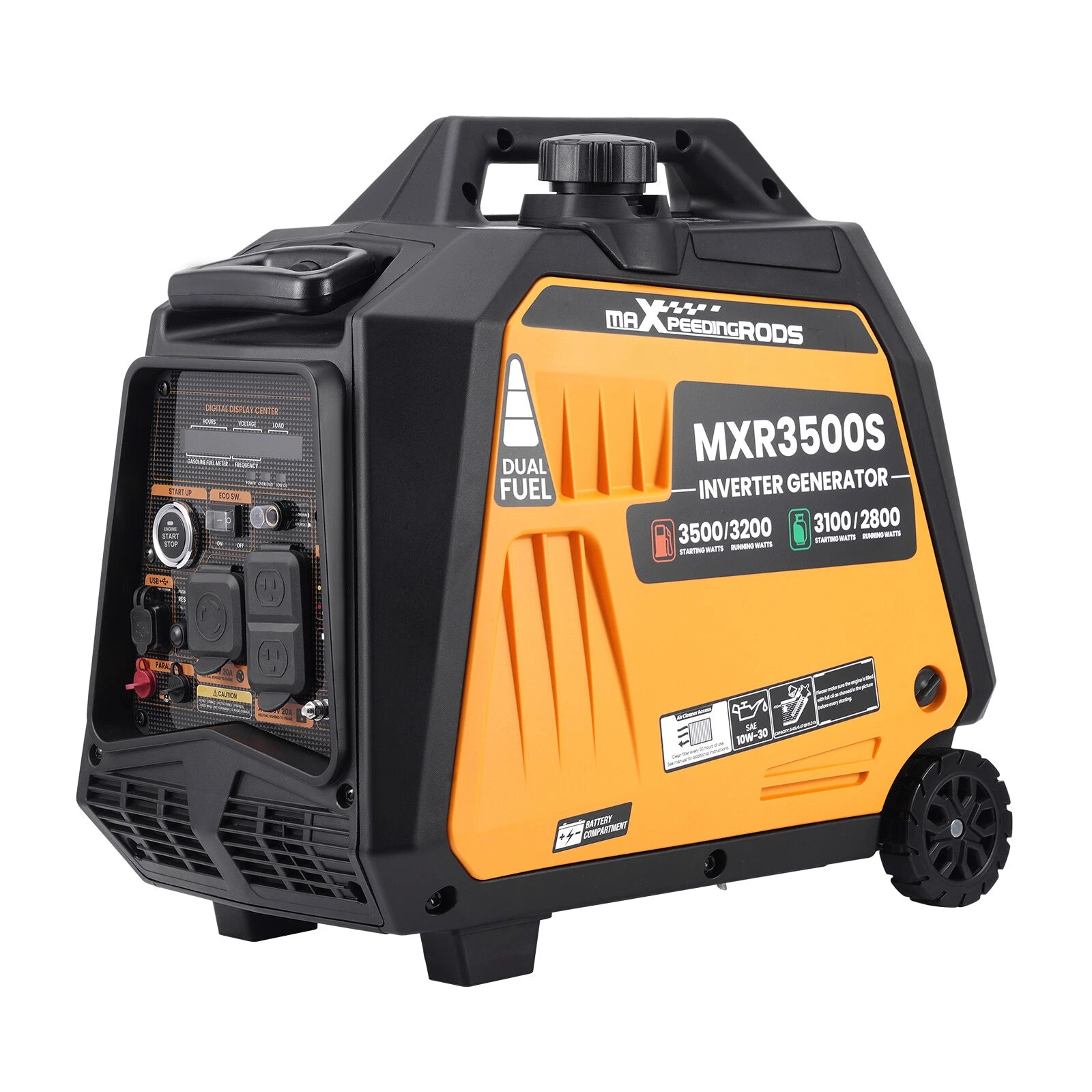 3500 Watt Dual Fuel Portable Generator for Inverter Use (Gas & Propane)
