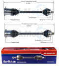 CV Axle Shaft Kit for - Front Driver & Passenger Side