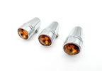 Chrome Amber Crystal Mini Toggle Switch Extension 1 in for Peterbilt (2014–2026)