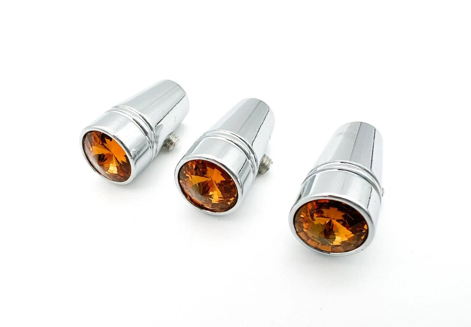 Chrome Amber Crystal Mini Toggle Switch Extension 1 in for Peterbilt (2014–2026)