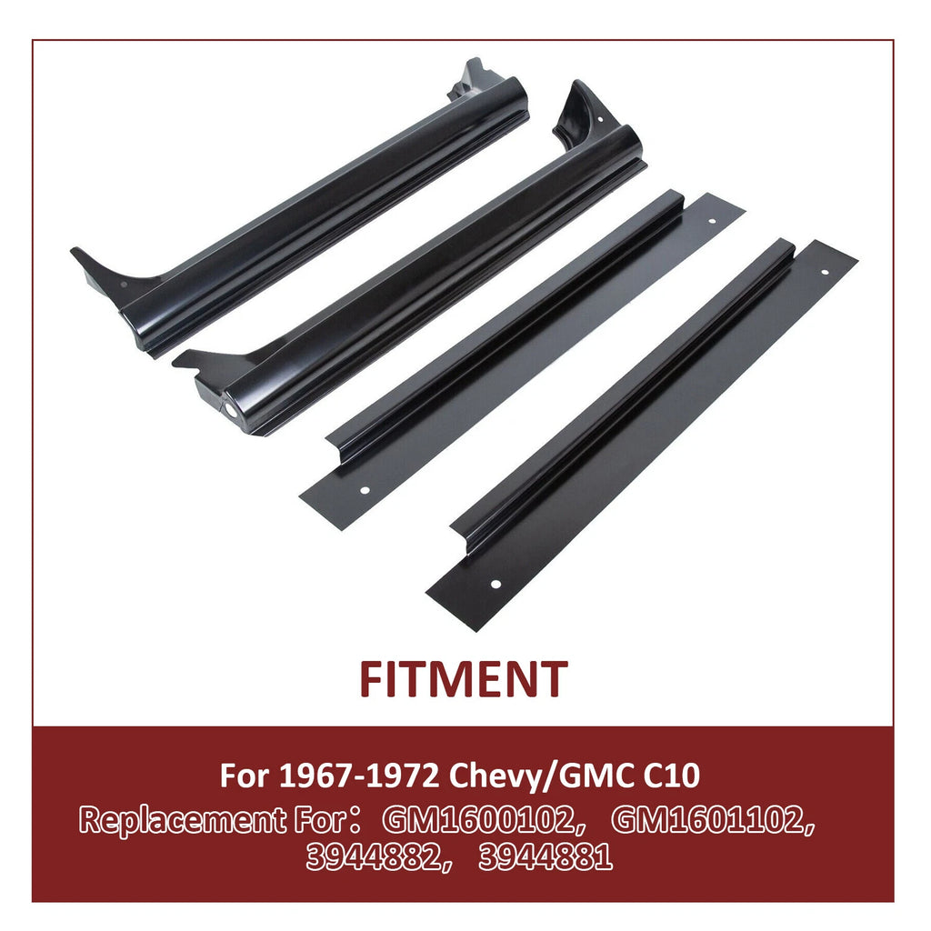 Full Rocker Panels with Inner Patch for Chevy C10 (1967–1972)