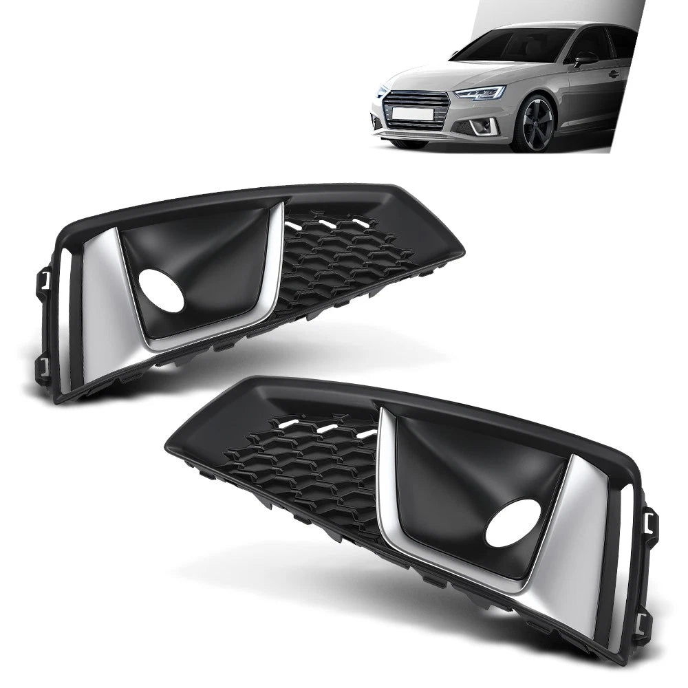 Front Bumper Grille Cover Set for Audi A4 S-Line (2019)