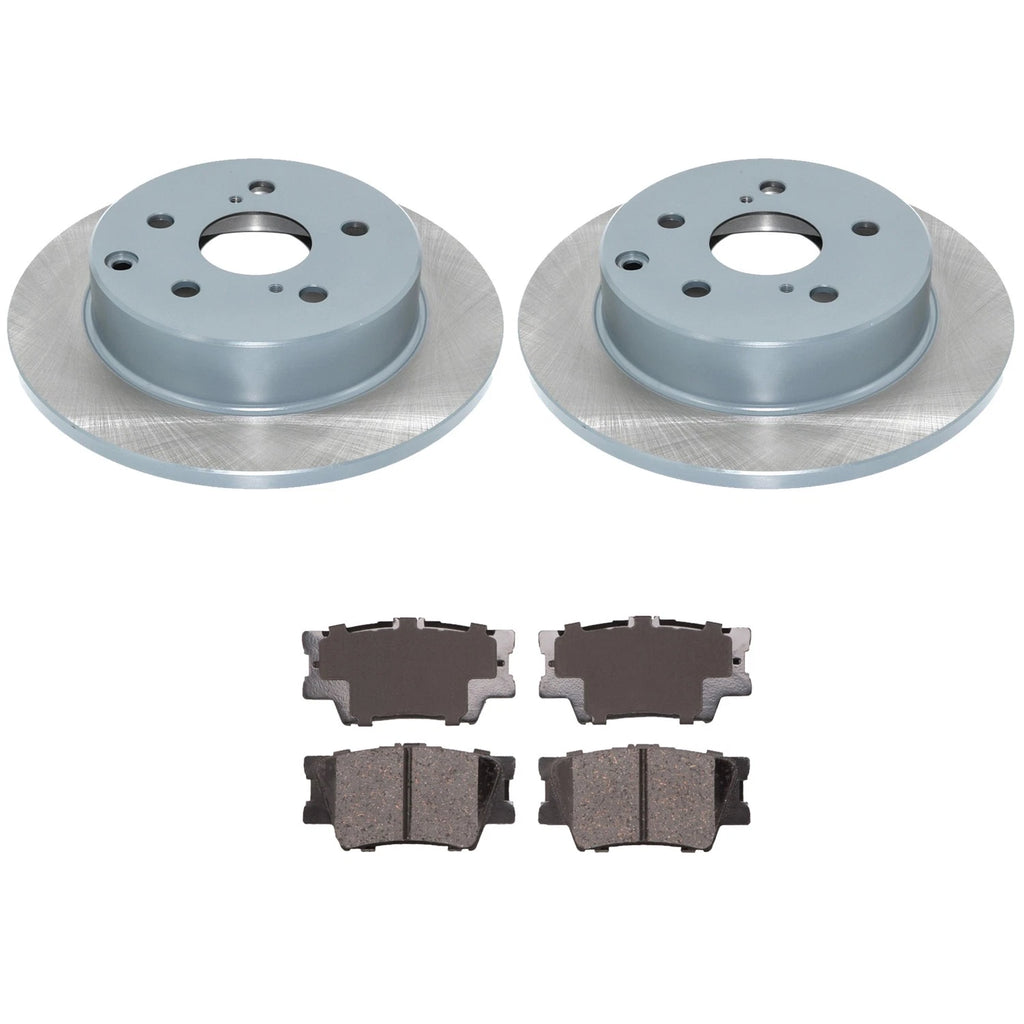 DuraGo Rear Rotors & Advics Ceramic Disc Brake Pads Kit for HS250h RAV4 (2010–2012)