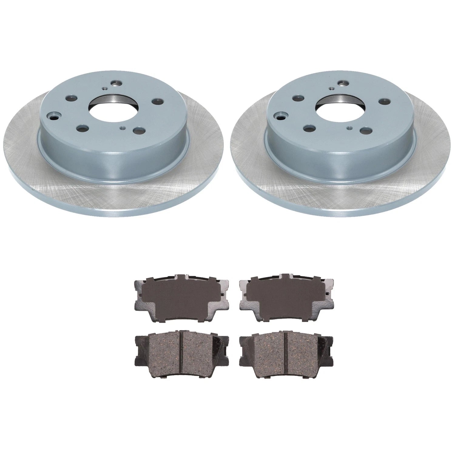 DuraGo Rear Rotors & Advics Ceramic Disc Brake Pads Kit for HS250h RAV4 (2010–2012)