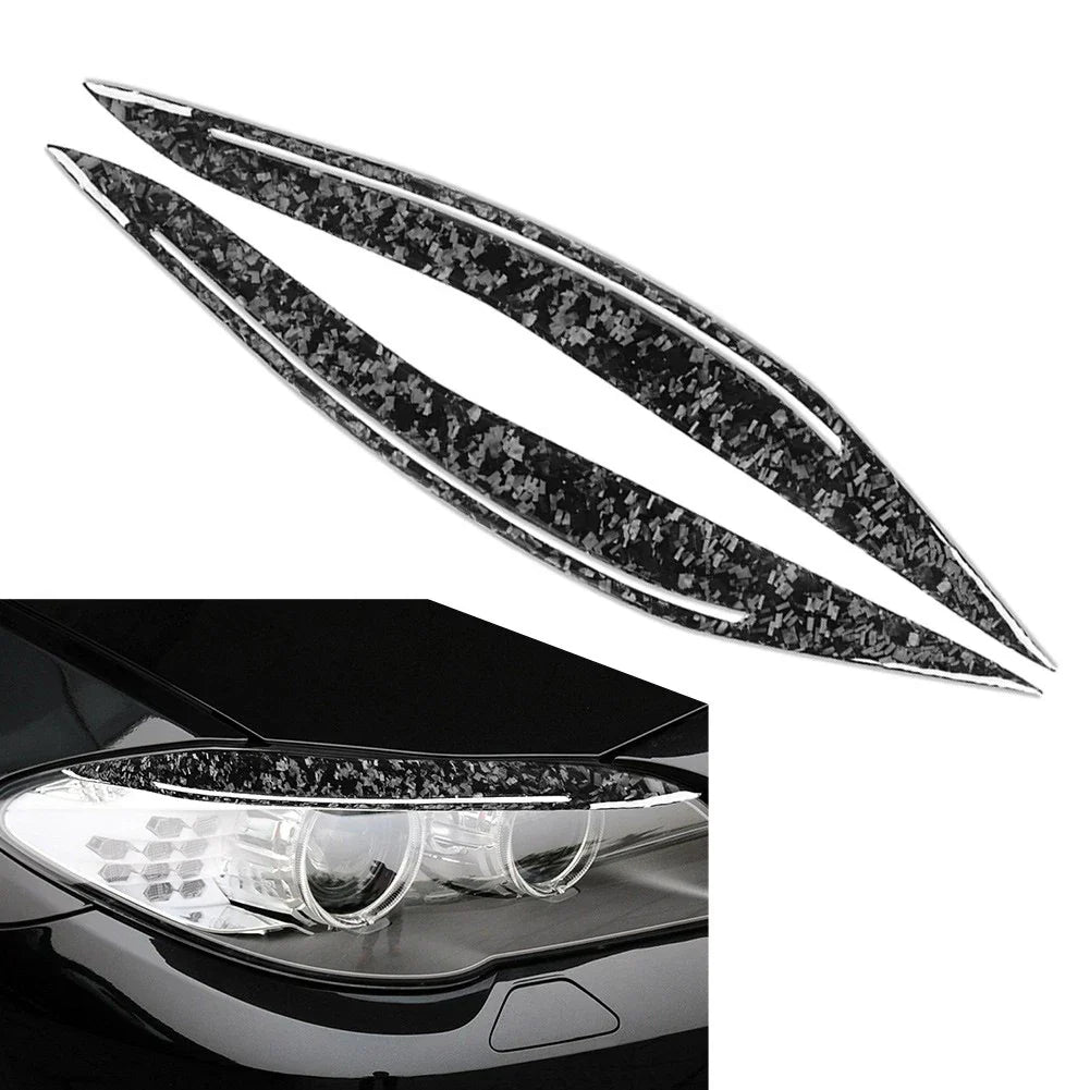 Front Headlight Eyebrow Eyelid Covers for BMW 5 Series F10 (2010-2013)