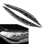 Front Headlight Eyebrow Eyelid Covers for BMW 5 Series F10 (2010-2013)