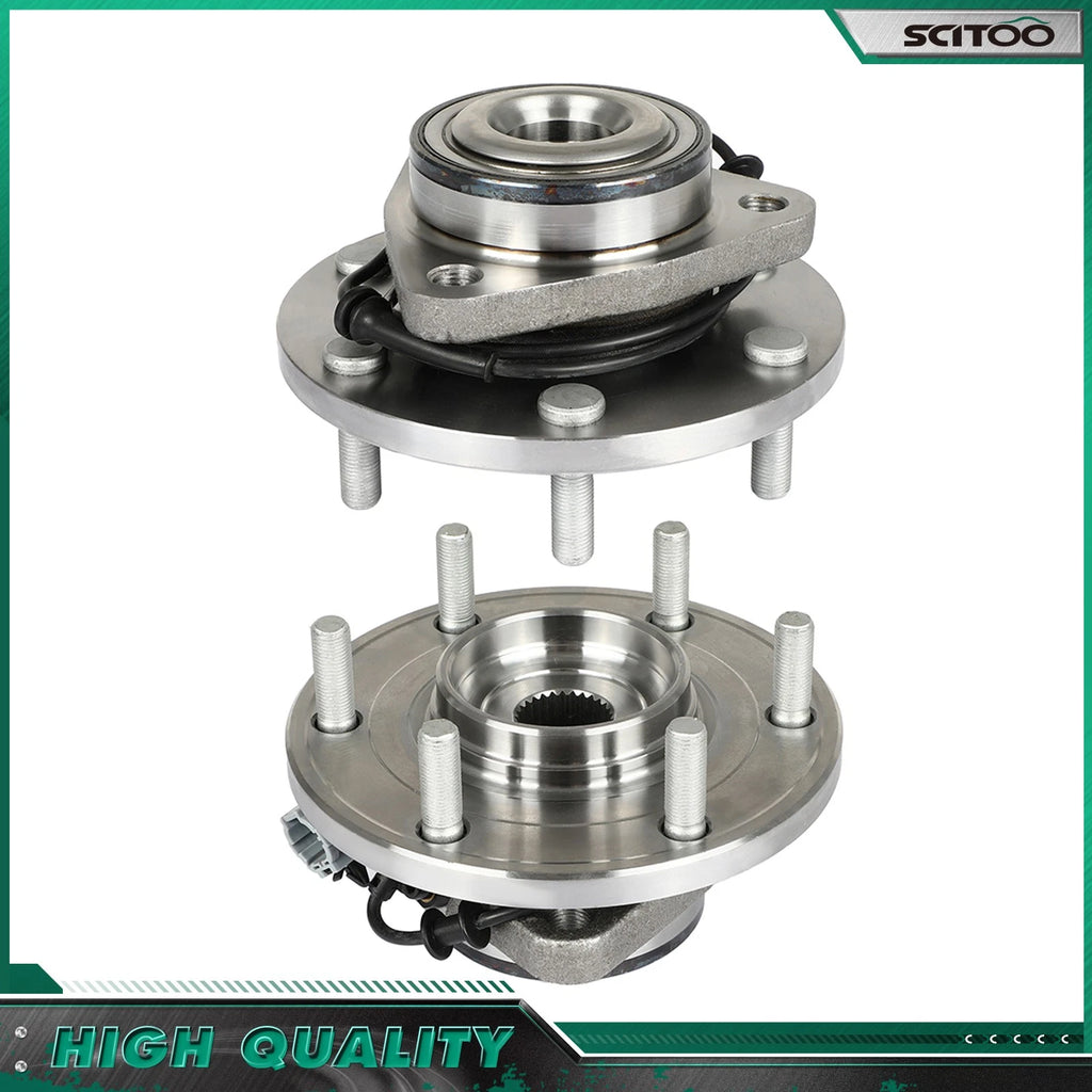 2X Front Wheel Hub Bearing for Nissan Titan, Infiniti QX56 (2004–2007) 4WD RWD