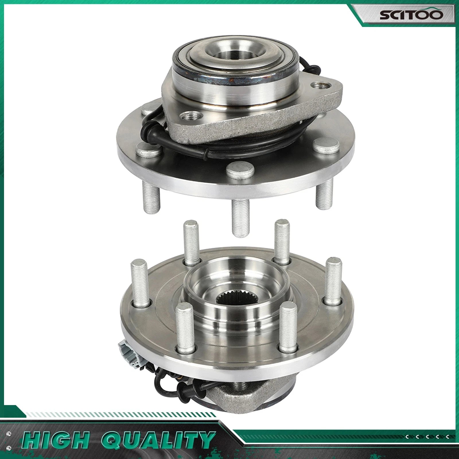 2X Front Wheel Hub Bearing for Nissan Titan, Infiniti QX56 (2004–2007) 4WD RWD