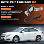 Serpentine Belt Drive Tensioner Kit for Chevy Cruze (2012–2015) 90K-38344A 5PK1400