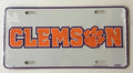 Clemson University Tigers Paw Metal License Plate Tag 6 x 12