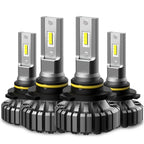 Set of 4 AUXITO B3 CANBUS 9006 9005 LED Headlight Bulbs 6500K White