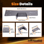 6" Axle Drop Rear C-Notch Kit for GMC Chevy 1500 (1999–2007)
