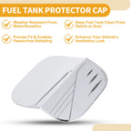 Fuel Tank Door Cap for Honda Civic (2022–2025) Chrome Silver Tone