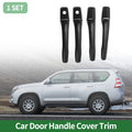 Car Door Handle Cover Trim for Mitsubishi Lancer EVO (2002–2007) Carbon Fiber Black