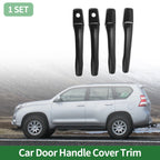 Car Door Handle Cover Trim for Mitsubishi Lancer EVO (2002–2007) Carbon Fiber Black
