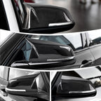 2X Carbon Fiber Side Mirror Cover Caps for BMW F20 F21 F30 F32 F36 X1 M2