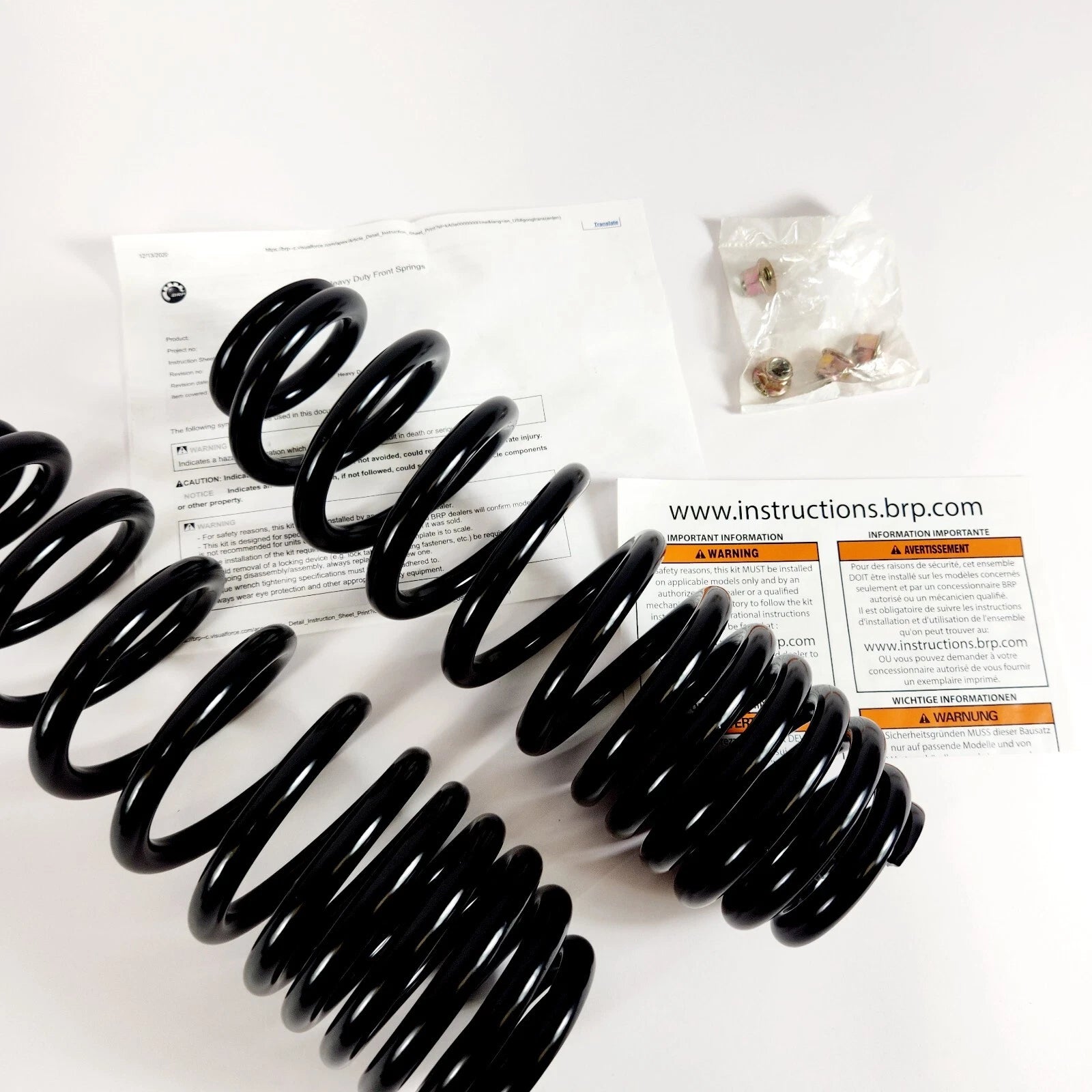 Stiffening Kit for Can Am Defender Max (2016–2023) - Front Springs 715004280