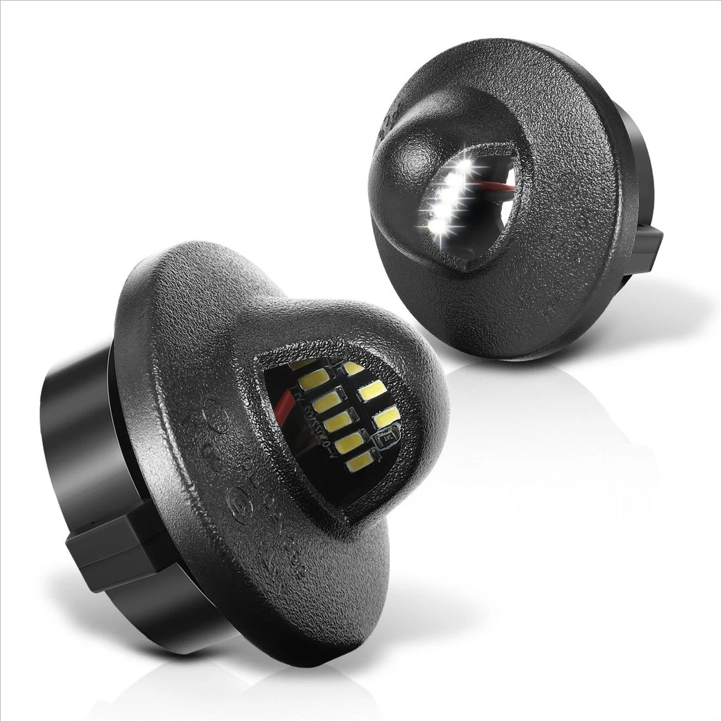 2X Nuvision Clear Lens LED License Plate Lights for Ford F250 F350 SD (1999–2016)