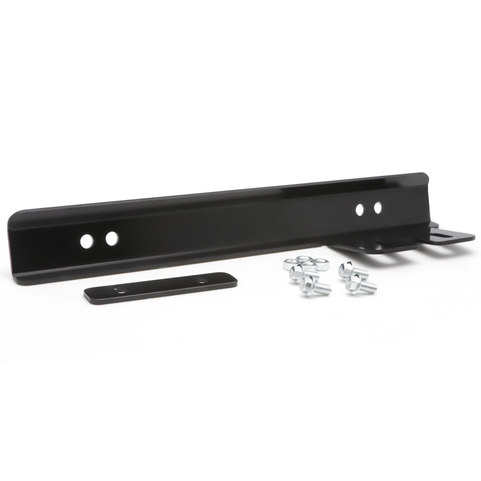 Black JDM License Plate Bracket Relocator for Honda Civic (2016-2021)