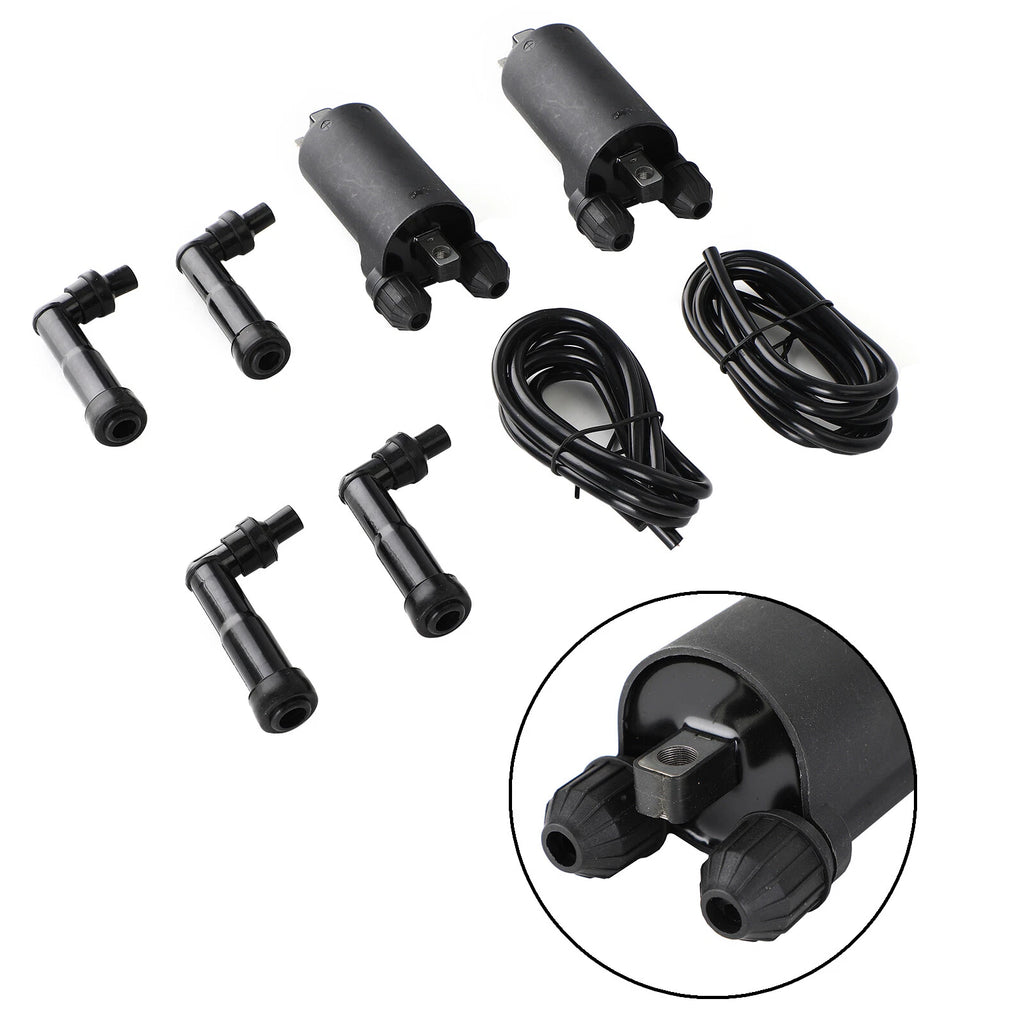 Ignition Coils Caps and Wire for Honda CB650 CB650C CB650SC GL1100 GL1200 (T9)
