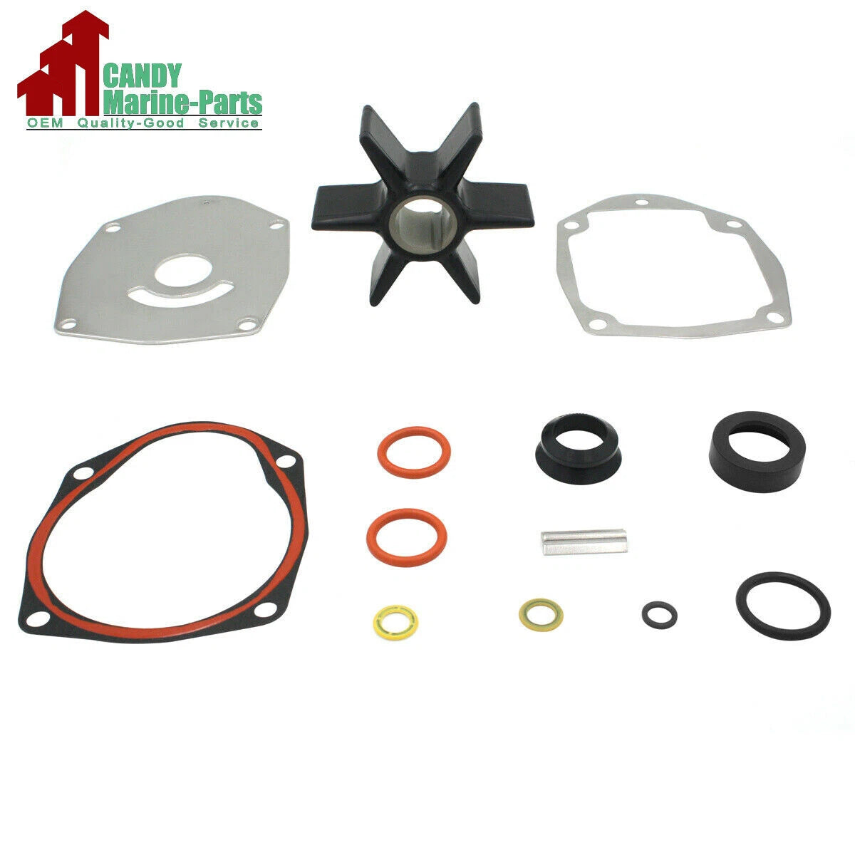 Water Pump Impeller Kit for Mercruiser Alpha One Gen 2 (1983–1990) 47-43026Q06