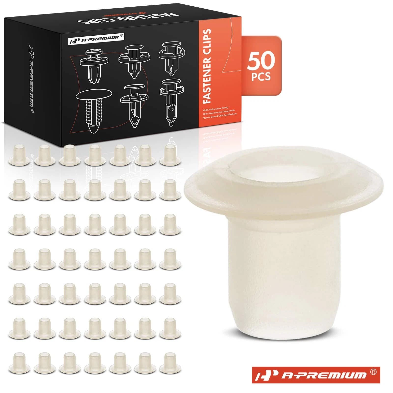 Set of 50 Hood Emblem Grommet Clips for BMW