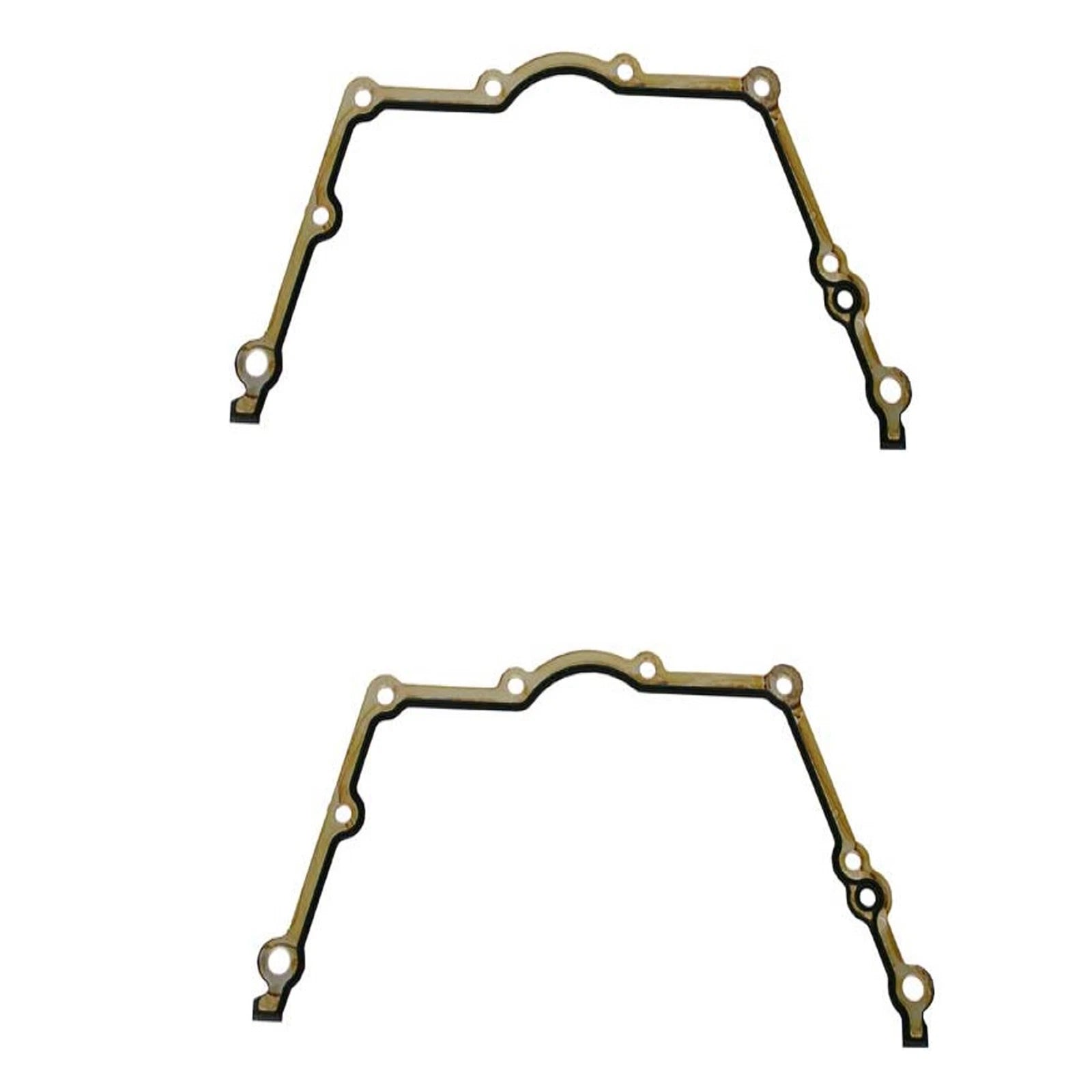Set of 2 Upper Left & Right Timing Chain Case Gaskets for BMW E63 E64 E65 E66