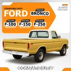 Rear Bumper Face Bar for Ford F100 F150 F250 Bronco (1973–1979)