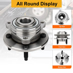 2Pcs Front Wheel Hub Bearing Assembly for Saturn Ion (2003–2007) 4Lug Non-ABS