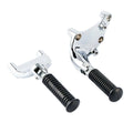 Chrome Passenger Footpegs for Harley Sportster Iron883 1200 (2014–2022)
