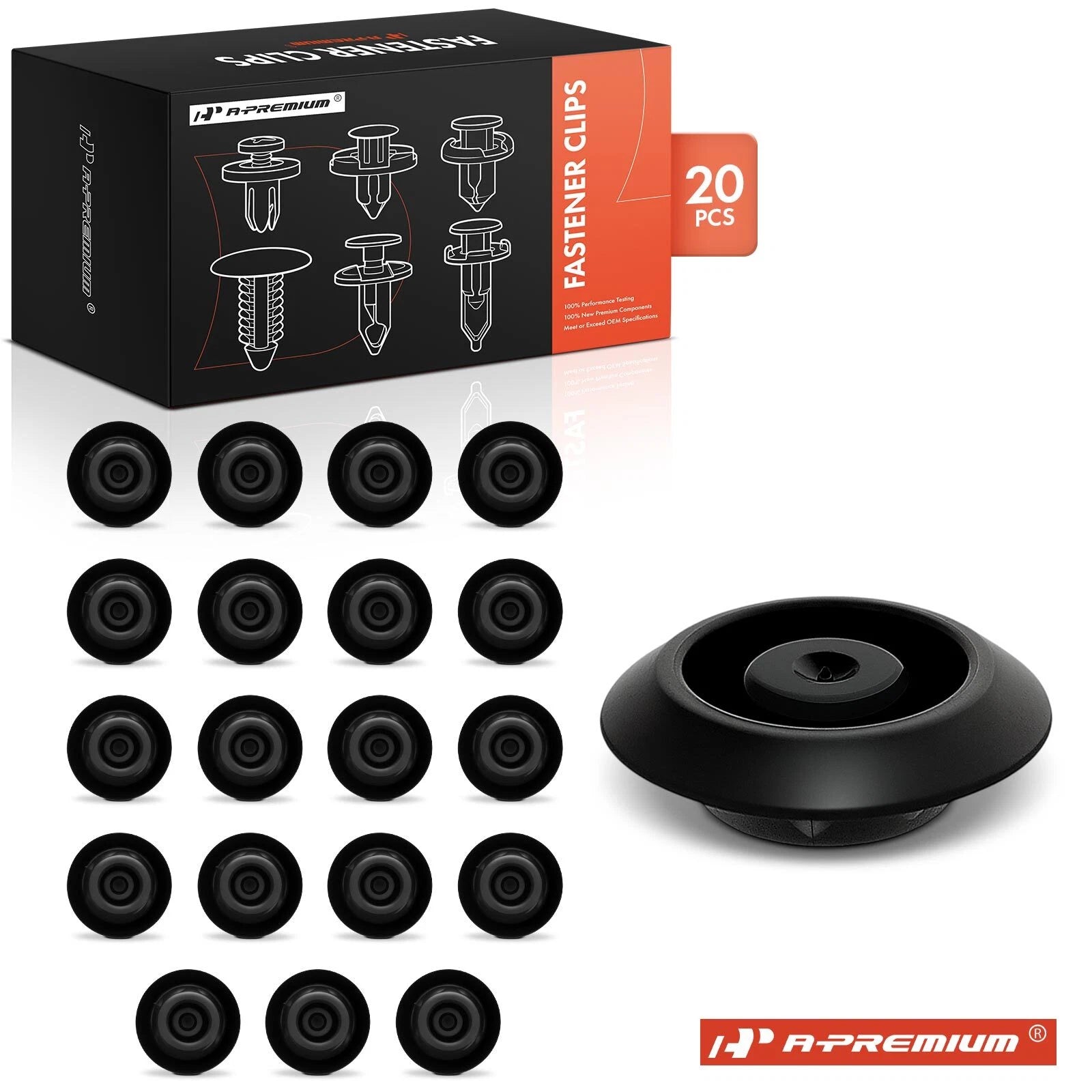 20Pcs Nylon Body Hole Plug Retainers for Honda Acura